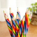 4 in 1 colorful core rainbow wooden color pencil